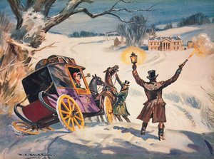 Carrozza bloccata nella neve