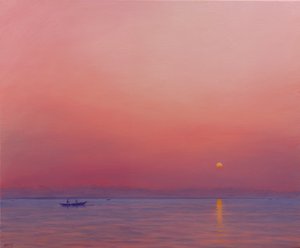 Alba rosa sul Gange da Derek Hare
