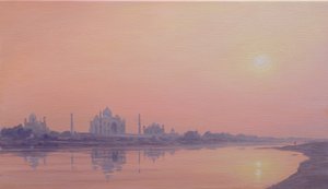 Tramonto sullo Yamuna