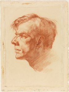 Ritratto di John Fothergill, 1907 circa (sanguigna su carta) da Derwent Lees