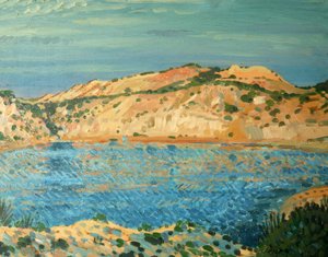 La piscina blu