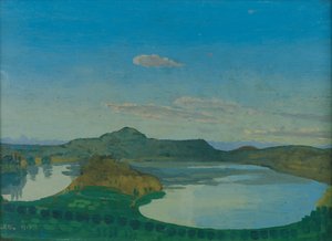 La piscina blu