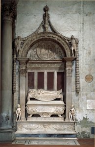 Tomba di Carlo Marsuppini (1399-1453), Cancelliere della Repubblica Fiorentina da Desiderio da Settignano