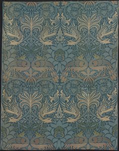 Pannello intitolato Pavone e Drago da Designed by William Morris