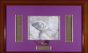 Victor Hugo sul letto di morte, circa 1885 da Desire Francois Laugee