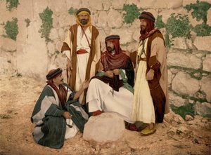 Gruppo di beduini, Terra Santa, c.1890