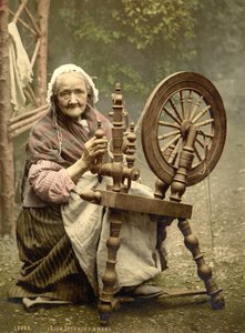 Ruota da filatura irlandese, Contea di Galway da Detroit Photographic Co.
