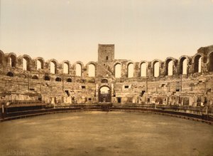 Arena, Arles, Francia, stampa fotochrome, circa 1900