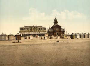 Spiaggia e Casinò, Calais, Francia, c.1900 da Detroit Publishing Co.