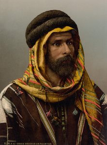 Capo beduino di Palmira, c.1890-1900 (stampa fotocromatica)