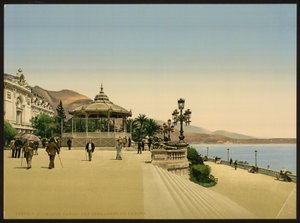 Terrazza del casinò, Monte Carlo, Riviera, Monaco