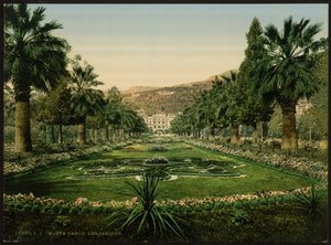 Ingresso del casinò, i giardini, Monte Carlo, Riviera, Monaco