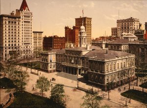 Municipio, New York City, USA, c.1900 da Detroit Publishing Co.