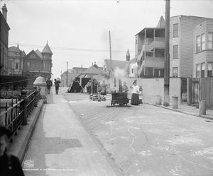Cucinare in una strada di San Francisco