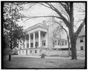 Mansion di Elizabeth Van Lew, Richmond, VA, prima del 1911 (foto in bianco e nero) da Detroit Publishing Co.