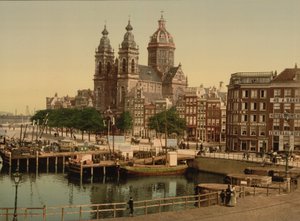 Nicolaaskerk, Amsterdam, 1890-90 da Detroit Publishing Co.