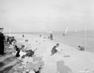 Sulla riva della Biscayne Bay, Miami, Florida