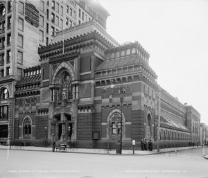 Accademia di Belle Arti della Pennsylvania, Filadelfia, Pennsylvania, c.1900 (foto b/n) da Detroit Publishing Co.
