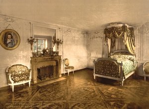 Petit Trianon, Versailles, camera di Maria Antonietta, c.1890-1900 da Detroit Publishing Co.