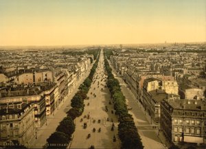 Avenue des Champs-Élysées, Parigi, c.1890-1900 da Detroit Publishing Co.
