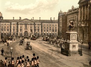 College Green, Dublino, c.1890-1900 da Detroit Publishing Co.