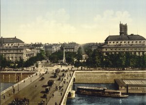 Place du Chatelet, Parigi, c.1890-1900 da Detroit Publishing Co.