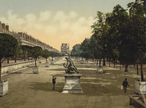 Giardino delle Tuileries, Parigi, c.1890-1900 da Detroit Publishing Co.