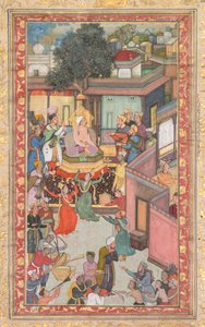 Cerimonia di Circoncisione per i Figli di Akbar, pittura 126 da un Akbar-nama Libro di Akbar..., c. 1602-3