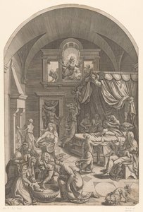 Nascita di Giovanni Battista da Diana Mantuana (possibly)