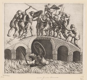 Orazio Coclite nel Tevere