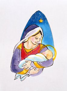 Madonna e Bambino, 1996 da Diane Matthes