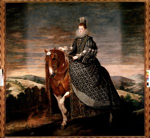 Ritratto equestre della regina Margherita d