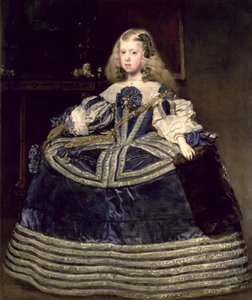 Infanta Margarita Teresa in un vestito blu