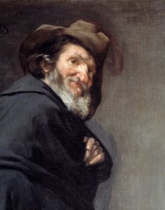 Menippo (Dettaglio). Ritratto di Menippo di Sinope, poeta e filosofo greco della Scuola Cinica da Diego Velázquez