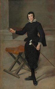 Ritratto del giullare Calabazas da Diego Velázquez