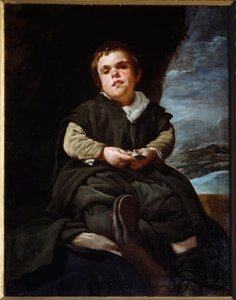 Ritratto del giullare Francisco Lezcano, detto il bambino di Vallecas. Dipinto di Diego Velázquez