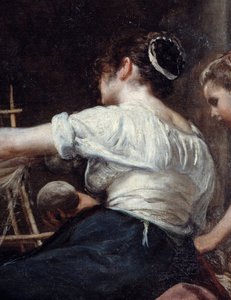 Le filatrici o la favola di Aracne (dettaglio) da Diego Velázquez