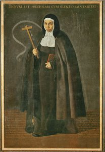 La venerabile madre Jeronima de la Fuente, monaca nel monastero di Santa Isabel de los reyes ... (dipinto su tela) da Diego Rodriguez de Silva y Velazquez
