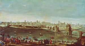 Veduta di Saragozza da Diego Rodriguez de Silva y Velazquez