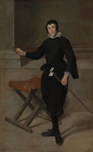 Ritratto del giullare Calabazas da Diego Velázquez