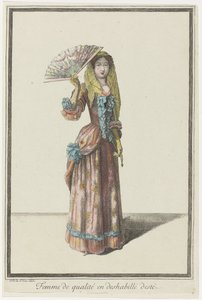 Donna di qualità in dishabillé estivo da Dieu de Saint Jean