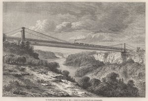 Il doppio ponte del Niagara da Dieudonne Auguste Lancelot