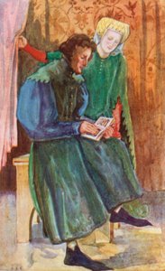 Un uomo e una donna del tempo di Enrico IV 1399-1413 da Dion Clayton Calthrop