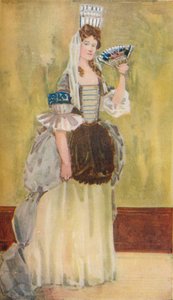 Una donna del tempo di Guglielmo e Maria, 1907 da Dion Clayton Calthrop