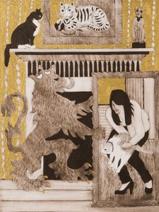 Gatti, 2017 (collagraph)