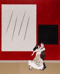 In Tune with Malevich, 2020 (collage) da Dione Verulam