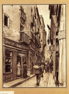 La strada Tapineria, Barcellona