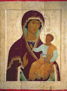 Madonna con Bambino Hodigitria, icona russa, 1502