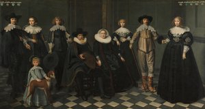 Ritratto della famiglia di Dirck Bas Jacobsz, borgomastro di Amsterdam da Dirck Dircksz. van Santvoort
