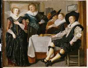Una Compagnia Allegra in un Interno da Dirck Hals